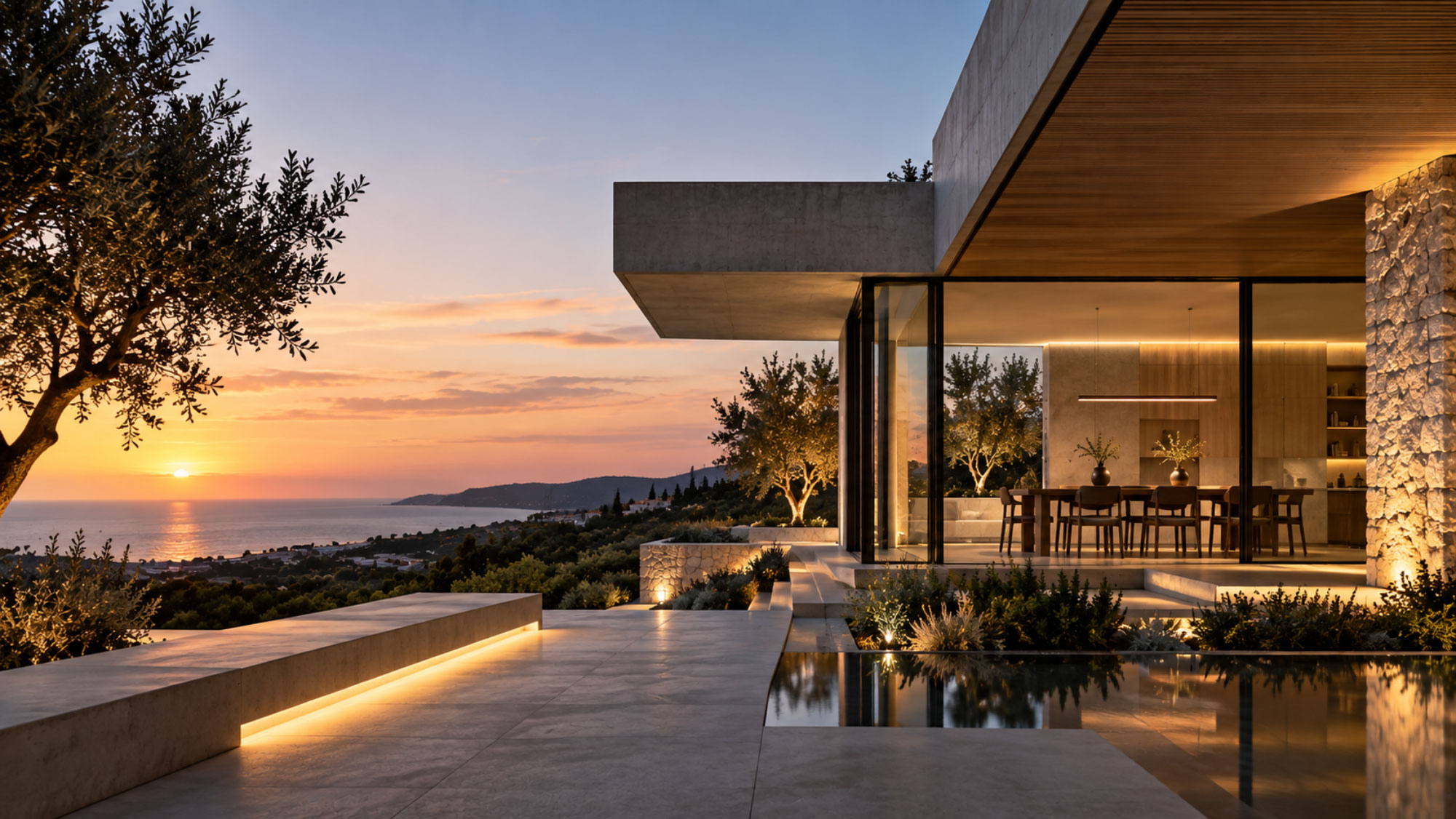 Villa-Moderna-al-Tramonto-sul-Mare